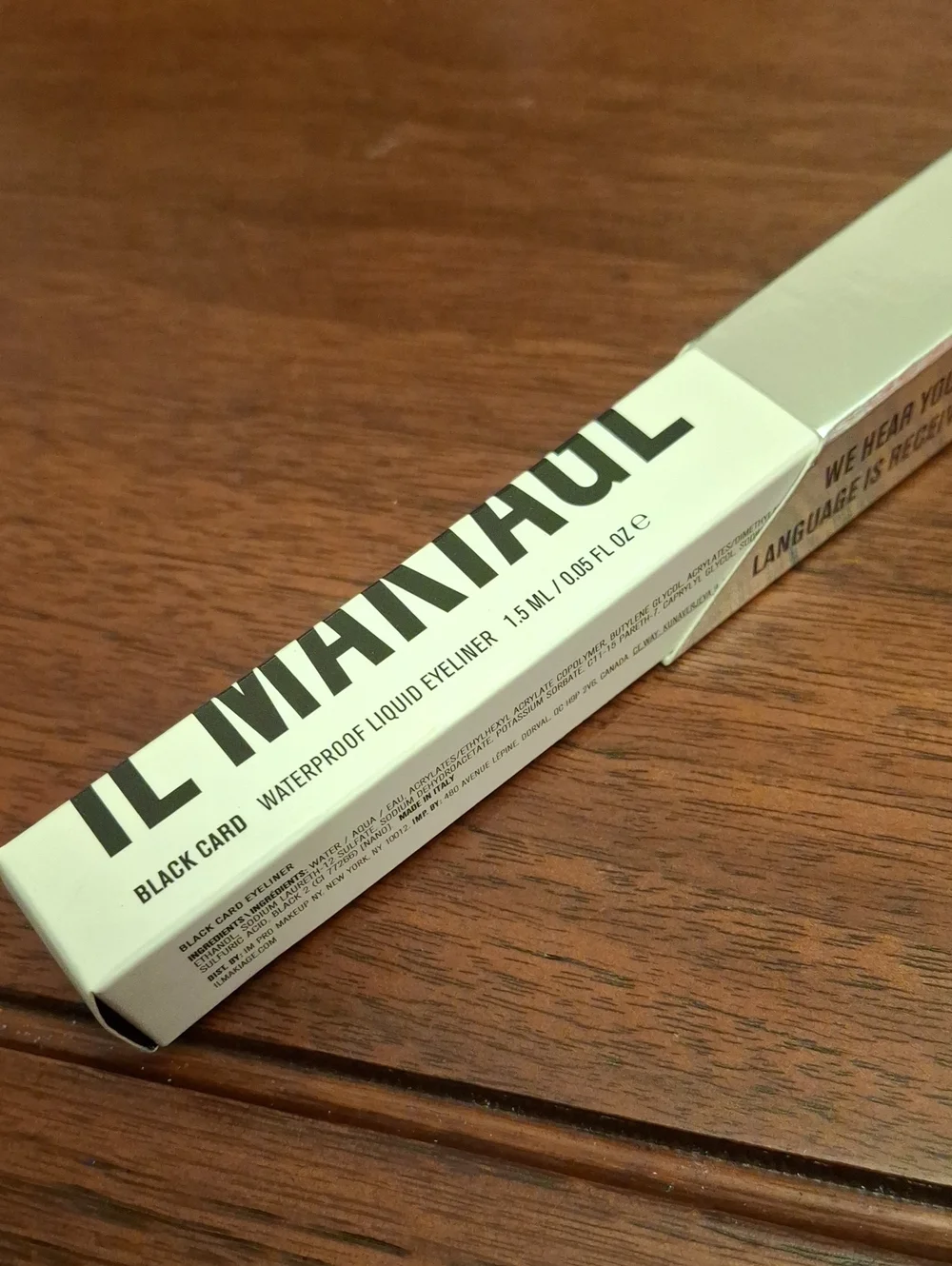 IL MAKIAGE Waterproof Liquid Eyeliner Black Card - 1.5ml New in Box